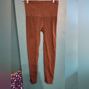 Spanx Look at Me Now high waisted seamless leggings XL brown
